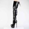 Pleaser - JUBILANT3007 Platform overknee Boots - Black Product image